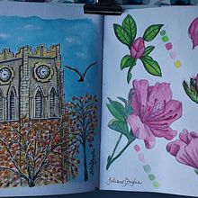 My project in Botanical Watercolor Sketchbook course. Projekt z dziedziny Trad, c, jna ilustracja, Malowanie akwarelą, R, sunek botaniczn i Sketchbook użytkownika Juliana Buglia - 28.10.2021