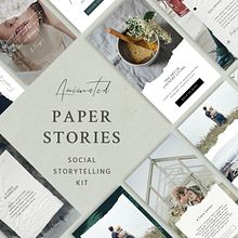 Paper Animated Stories - Social kit. Motion Graphics, Social Media, and Social Media Design project by Sparrow & Snow - 08.15.2018