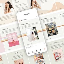 Step by Step Carousel for Canva. Social Media, Social Media Design, Traditional illustration, Design, Photograph, and UX / UI project by Sparrow & Snow - 04.30.2020
