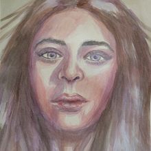 Mi Proyecto del curso: Retrato artístico en acuarela. Fine Arts, Painting, Watercolor Painting, and Portrait Drawing project by Luis SAENZ - 10.29.2021