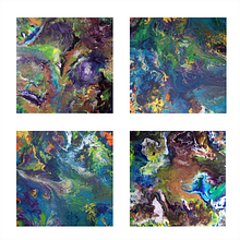 Cuadros decorativos abstractos, técnica acrílico fluido.. Arts, Crafts, Acr, lic Painting, Fine Arts, Painting, and Creativit project by Gracia Sánchez - 10.29.2021