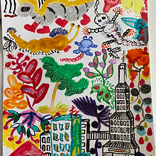 My project in Illustration Techniques to Unlock your Creativity course. Un progetto di Design, Illustrazione tradizionale, Belle arti, Pittura, Creatività, Creatività con i bambini e Sketchbook di Olga Rutkowiak-Krawczyk - 29.10.2021