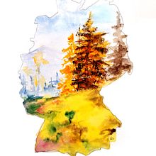 Missis Germany. Watercolor Painting, and Realistic Drawing project by Dieter Becker - 10.29.2021