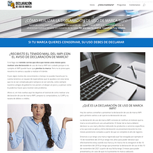Declaración de uso de marca IMPI. Design, and UX / UI project by ppietro - 01.01.2021