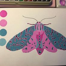 My project in Painting with Gouache: Create Poetic Illustrations course. Ilustração tradicional, Artes plásticas, Pintura, Desenho artístico, e Pintura guache projeto de Grey Valantynne - 29.10.2021