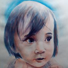 My project in Artistic Portrait with Watercolors course. Fine Arts, Painting, Watercolor Painting, and Portrait Drawing project by bruno_k99 - 10.30.2021