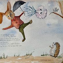 My project in Animal Characters in Watercolor for Children’s Books course. Ilustração tradicional, Artes plásticas, Pintura, Desenho, Pintura em aquarela, Ilustração infantil, e Narrativa projeto de Helen Howell - 29.10.2021