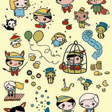 My project in Kawaii-Style Story Illustration course. Un proyecto de Ilustración tradicional, Diseño de personajes, Ilustración digital y Manga de Selene Mulas - 28.10.2021