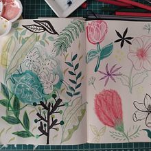 Meu projeto do curso: Técnicas de ilustração para desbloquear sua criatividade. Un progetto di Design, Illustrazione tradizionale, Belle arti, Pittura, Creatività, Creatività con i bambini e Sketchbook di cecilia_maximo - 30.10.2021