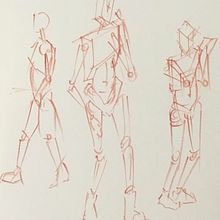 Figuren zeichnen - Übung - digital . Un progetto di Illustrazione tradizionale e Illustrazione digitale di g_m_freund - 29.10.2021
