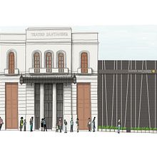 TEATRO SANTANDER. Lo real maravilloso.. Un progetto di Illustrazione tradizionale, Musica, Animazione, Architettura, Belle arti, Scenografia, Infografica, Animazione 2D, Disegno, Illustrazione digitale, Architettura digitale, Illustrazione architettonica e Pittura digitale di Carlos Díaz Consuegra - 30.10.2021