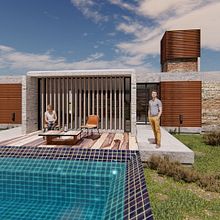 Mi Proyecto del curso: Ilustración digital de proyectos arquitectónicos. Un progetto di Architettura, Paesaggismo, Illustrazione digitale, Architettura digitale e Illustrazione architettonica di Salma Rachid - 30.10.2021