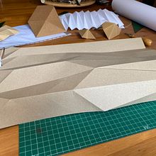 Mi Proyecto del curso: Creación de lámparas de origami con papel. Arts, Crafts, Furniture Design, Making, Lighting Design, Paper Craft, Decoration, and DIY project by Teresa Burgueño González - 10.30.2021
