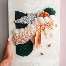 Mi Proyecto del curso: Cuadros textiles: combina tejido, bordado y punch needle. Accessor, Design, Arts, Crafts, Embroider, Decoration, Fiber Arts, and Punch Needle project by dalilastextil - 10.31.2021