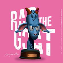 Rad the Goat. 3D, Character Design, 3D Modeling, 3D Character Design, and 3D Design project by ikkiprado.myself - 10.28.2021