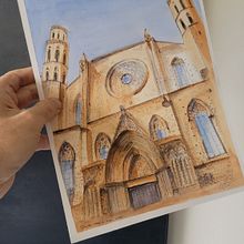 Santa Maria del Mar. Architecture, and Architectural Illustration project by Alessandro GR - 10.31.2021