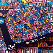 Good Night Puzzle for Badge Bomb. Traditional illustration project by Allison Cole - 10.31.2021