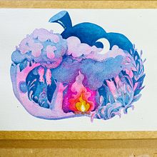 Meu projeto do curso: Pintura negativa em aquarela para ilustração infantil. Projekt z dziedziny Trad, c, jna ilustracja,  Malarstwo, R, sunek ołówkiem, Malowanie akwarelą, Ilustracje dla dzieci i Narracja użytkownika Margarida Pires - 31.10.2021