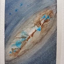 Galaxy . Ilustração tradicional projeto de Ornella Ferrari - 06.10.2021