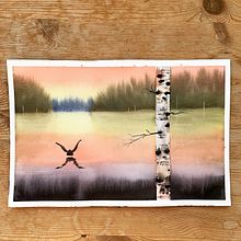 My project in Atmospheric Landscapes in Watercolor  course. Fine Arts, Painting, and Watercolor Painting project by Anne Scheltes - 11.01.2021