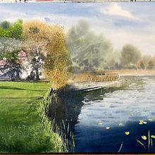 Autumn landscape in Watercolor . Watercolor Painting project by Christian Koivumaa - 11.01.2021