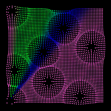 point charge | generative art | motion graphics. Een project van Animatie, 2D-animatie, Digitaal ontwerp,  Ontwerp, Motion Graphics, Grafisch ontwerp y  Video van Sara López - 02.11.2021