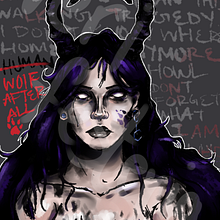 Wolf After All. Een project van Traditionele illustratie,  Beeldende kunst, Digitale illustratie, Ontwerp van personages, Digitale tekening,  Digitaal schilderij, Digitale belettering y  Belettering van Eryk Lune - 10.09.2021