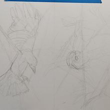 Taking Flight, Sketch. Een project van  Schetsen, Tekening met potlood, Traditionele illustratie,  Tekening, Aquarelschilderen,  Beeldende kunst,  Creativiteit y Realistische tekening van Eryk Lune - 02.11.2021