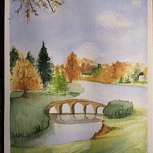 Mi Proyecto del curso: Paisajes naturales en acuarela. Fine Arts, Painting, and Watercolor Painting project by Monica Gallegos - 11.03.2021
