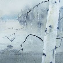 My project in Atmospheric Landscapes in Watercolor  course. Un proyecto de Bellas Artes, Pintura y Pintura a la acuarela de Linda Schneider - 03.11.2021