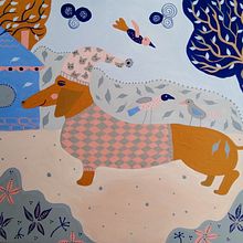 My project in Painting with Gouache: Create Poetic Illustrations course. Traditional illustration, Fine Arts, Painting, Artistic Drawing, and Gouache Painting project by Elena - 11.03.2021