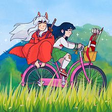 Ilustração Inuyasha. Een project van Traditionele illustratie,  Tekening y Digitale illustratie van Tiffany Hardt - 28.03.2021