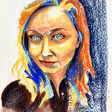 My project in Expressive Portrait Drawing with Soft Pastels course. Ilustração tradicional, Artes plásticas, Desenho, Desenho de retrato, e Desenho artístico projeto de Zuzana Kochánková - 09.11.2021