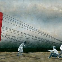 Permiso para reír. Traditional illustration, Digital Illustration, Editorial Illustration, and Collage project by Fiorella Ferroni Polchlopek - 11.04.2021