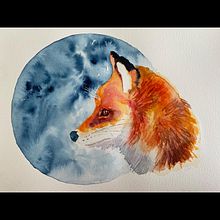 My project in Expressive Animal Portraits in Watercolor course. Projekt z dziedziny Trad, c, jna ilustracja, Malowanie akwarelą, R, sunek realist, czn, Ilustracja naturalist i czna użytkownika Katrien - 04.11.2021