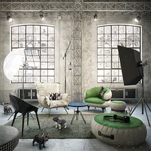 DIESEL STUDIO. Un proyecto de Visualización arquitectónica, Diseño de interiores, Ilustración tradicional y Post-producción fotográfica		 de Milan Stevanović - 01.07.2015