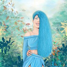 Mi Proyecto del curso: Personajes femeninos poderosos: ilustra la diversidad. Traditional illustration, Painting, Digital Illustration, Digital Drawing, and Digital Painting project by Andrea Moreno - 11.04.2021