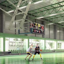 SPORTS CENTER POŽAREVAC. Un proyecto de Visualización arquitectónica, Ilustración arquitectónica, Ilustración digital y Post-producción fotográfica		 de Milan Stevanović - 14.03.2018