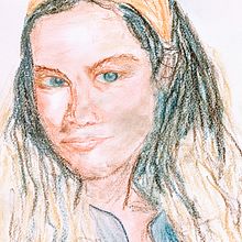 Mein Kursprojekt: Ausdrucksstarke Porträtzeichnung mit Pastellkreide. Traditional illustration, Fine Arts, Drawing, Portrait Drawing, and Artistic Drawing project by Moni - 11.04.2021