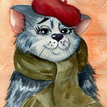 My project in Animal Characters in Watercolor for Children’s Books course. Traditional illustration, Fine Arts, Painting, Drawing, Watercolor Painting, Children's Illustration, and Narrative project by olic - 10.01.2021