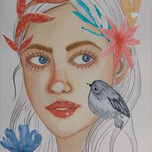 Mi Proyecto del curso: Retrato ilustrado en acuarela. Een project van Traditionele illustratie,  Beeldende kunst, Schilderij,  Tekening, Aquarelschilderen,  Portrettekening,  Artistieke tekening y  Reclame van Virginia Daga - 04.11.2021