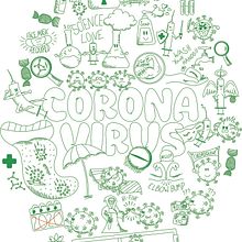 Corona Vírus - estilo doodles. Projekt z dziedziny Trad, c, jna ilustracja, Ilustracja c, frowa i Grafika wektorowa użytkownika du00 - 04.11.2021