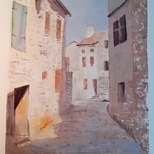 Mon projet du cours : Représentation architecturale à l'aquarelle. Projekt z dziedziny Trad, c, jna ilustracja, Sketching,  R, sunek, Malowanie akwarelą,  R, sunek architektoniczn i Sketchbook użytkownika Carole - 04.11.2021