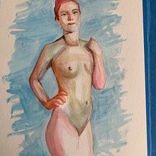 My project in The Human Figure in Watercolor course. Un progetto di Illustrazione tradizionale, Belle arti, Pittura, Pittura ad acquerello, Disegno realistico e Disegno anatomico di Carleen Desautels - 04.11.2021