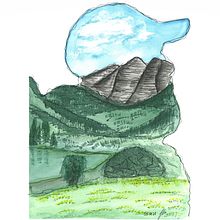 My project in Double Exposure Watercolor: Painting Nature course Ein Projekt aus dem Bereich Traditionelle Illustration, Naturalistische Illustration, Realistische Zeichnung und Aquarellmalerei von Jan Wiegand - 05.11.2021