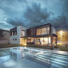 IGMANSKA HOUSE. Un proyecto de Visualización arquitectónica, Ilustración arquitectónica, Ilustración digital y Post-producción fotográfica		 de Milan Stevanović - 09.08.2019
