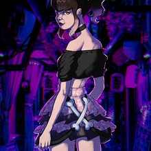 Tokyo night. Traditional illustration, and Character Design project by Alicia PG - 11.05.2021