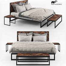 From the Source - IKAN King bed. Un proyecto de 3D, Modelado 3D y Visualización arquitectónica de Milan Stevanović - 08.07.2018