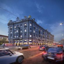 BRISTOL HOTEL. Un proyecto de Visualización arquitectónica, Ilustración arquitectónica, Ilustración digital, Post-producción fotográfica		 y 3D de Milan Stevanović - 21.09.2020