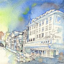 Mein Kursprojekt: Aquarellsketching: Drück deine Ideen aus . Traditional illustration, Sketching, Creativit, Drawing, Watercolor Painting, and Sketchbook project by Franz Habermacher - 11.05.2021